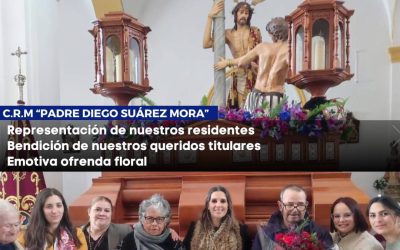 Ofrenda de nuestros mayores de la Residencia Padre Diego a la Hermandad del Martes Santo