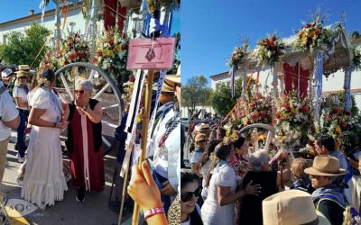 ¡Vivas y Flores al Simpecado! Así vivimos la salida de la Hermandad del Rocío de Gibraleón